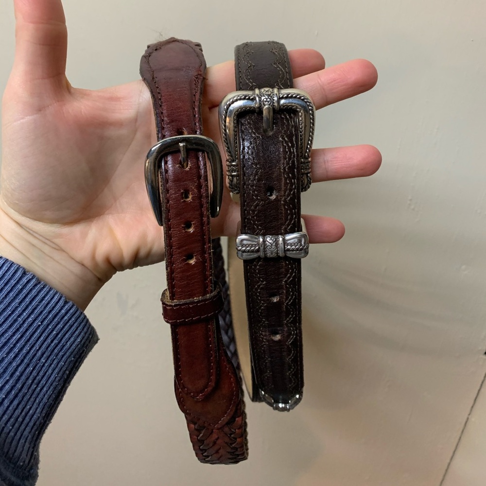Vintage real leather belts